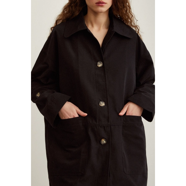 Torba Cepli Trençkot Siyah