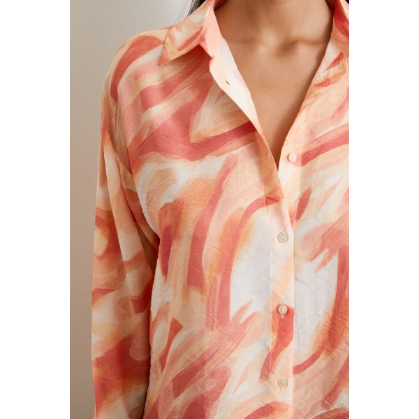 Deniz Esintisi Gömlek Oranj