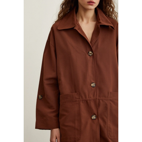 Torba Cepli Trençkot Kahve