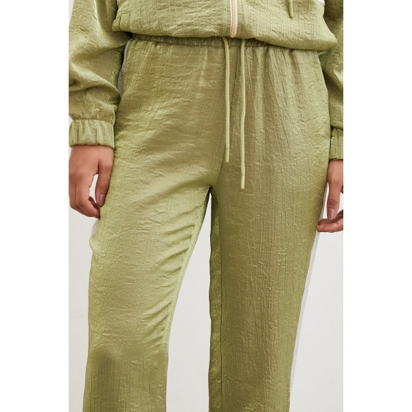 Yanı Şeritli Jogger Eşofman Altı Haki