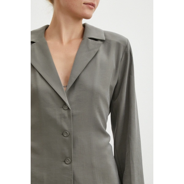 Gömlek Pantolon Modal Takım Haki