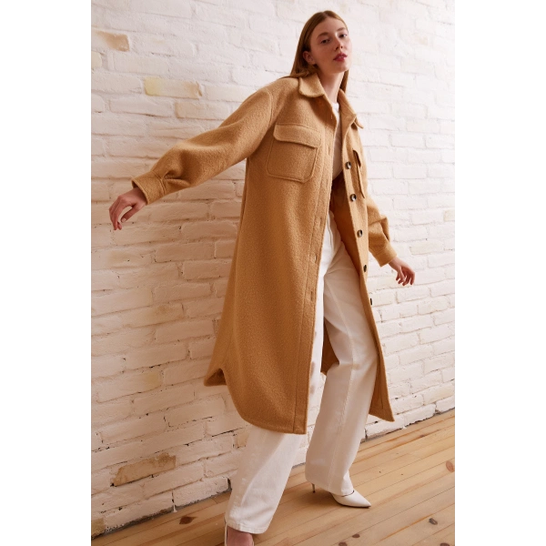 Uzun Bürümcük Kaban Bej