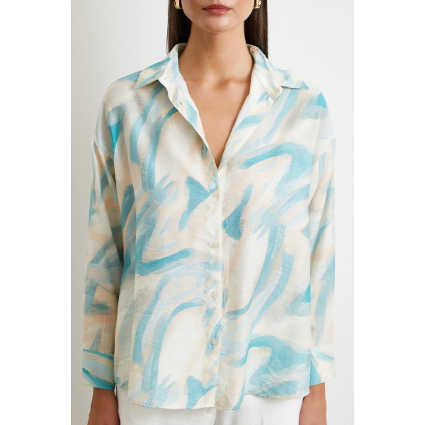 Deniz Esintisi Gömlek Turkuaz