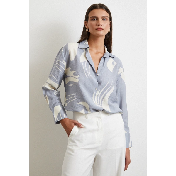 V Yaka Modal  Gömlek Antirasit