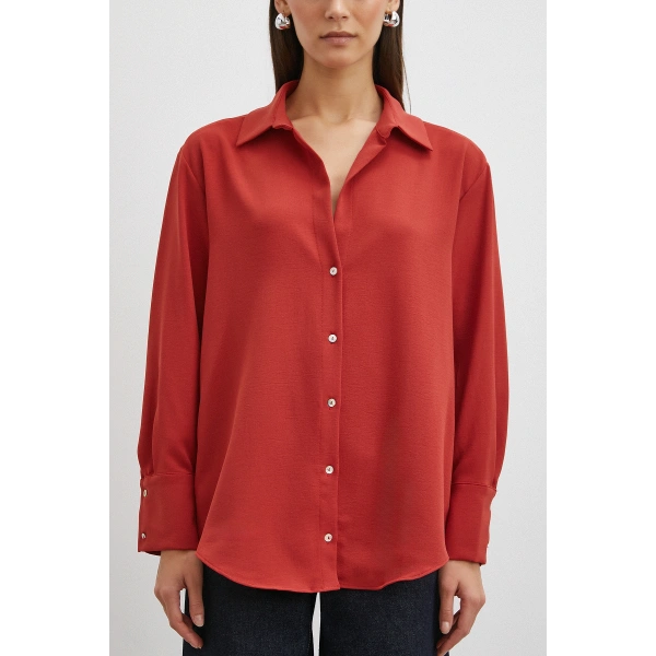 Basic Polyester Gömlek Kiremit