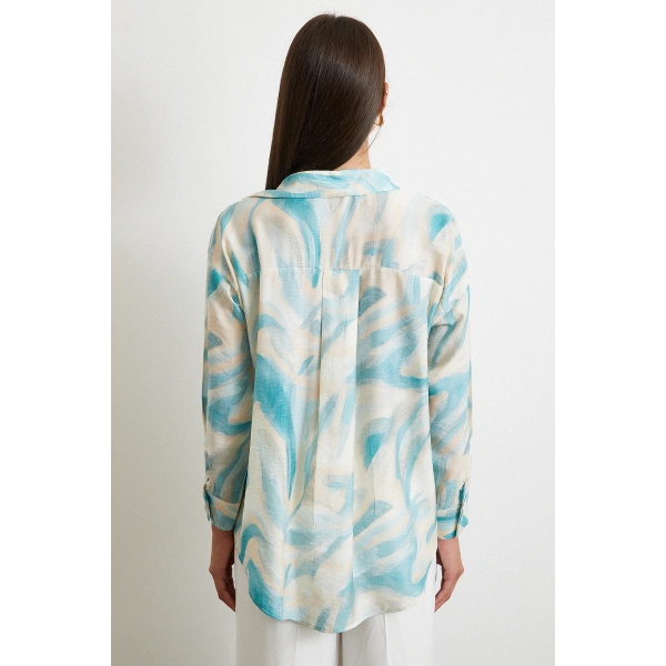 Deniz Esintisi Gömlek Turkuaz