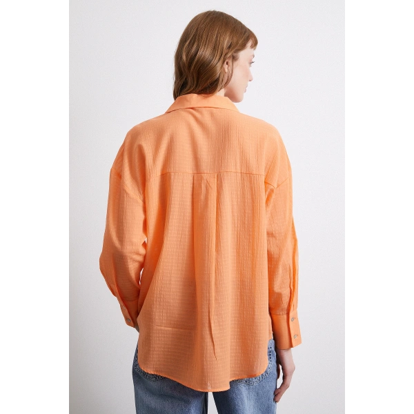 Basic Gömlek Turuncu