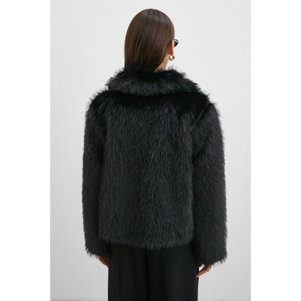 Deri Garnili Lolita Mont Siyah