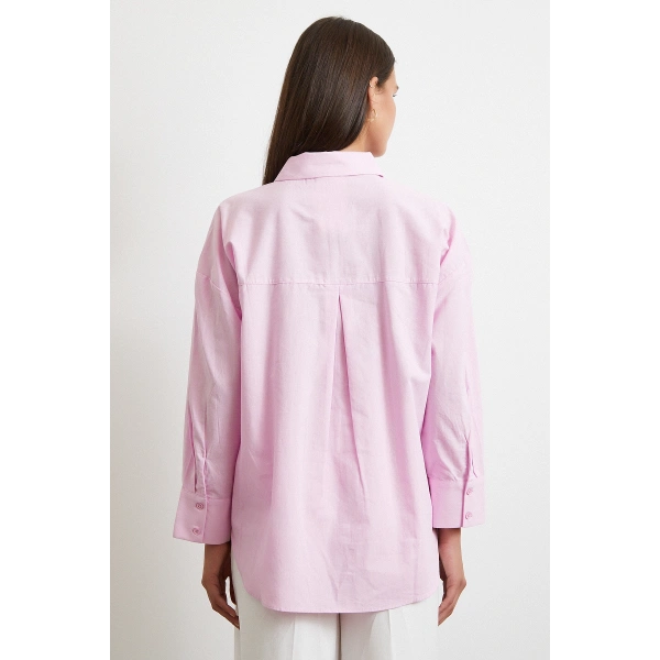 Must Have Poplin Gömlek Pembe
