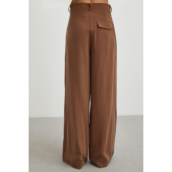 Gömlek Pantolon Modal Takım Kahve