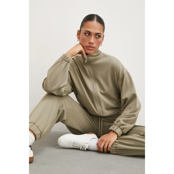 Lastikli Cepli Eşofman Altı Çağla