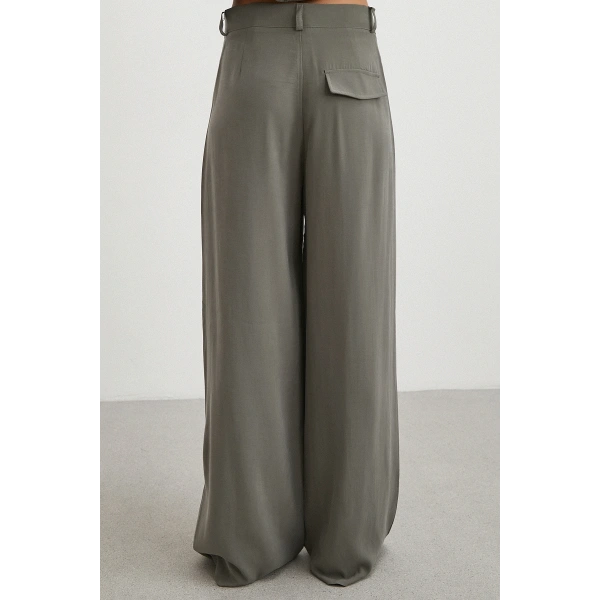 Gömlek Pantolon Modal Takım Haki