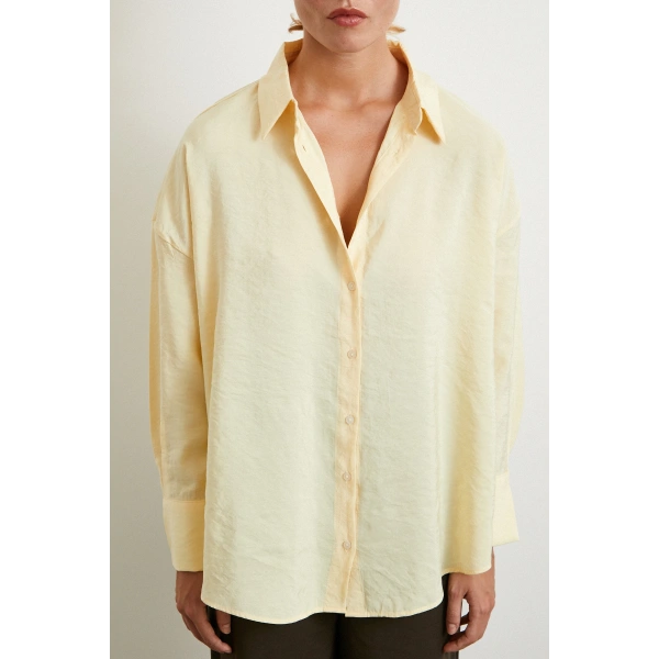 Basic Modal Gömlek Sarı