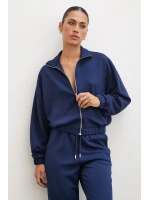 Fermuarlı Sweatshirt Lacivert