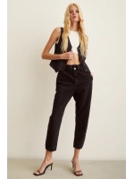 Beli Lastikli Mom Jean Siyah