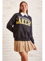 Lakers Baskılı Sweatshirt Antirasit