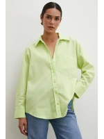 Regular Fit Poplin Gömlek Yeşil