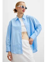 Regular Fit Poplin Gömlek Açık Mavi