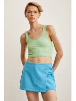 Askılı Crop Bluz Yeşil