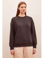 Bisiklet Yaka Sweatshirt Antirasit