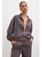Fermuarlı Sweatshirt Kahve