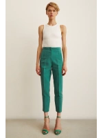 Skinny Kumaş Pantolon Yeşil