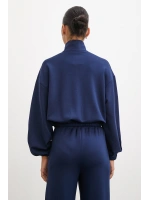 Fermuarlı Sweatshirt Lacivert