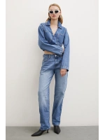 Beş Cepli Yülsel Bel Regular Fit Jean Mavi