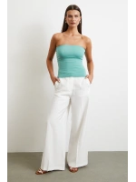 Straplez Top Yeşil