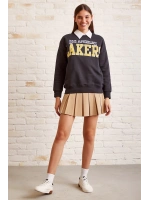 Lakers Baskılı Sweatshirt Antirasit