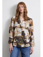 Batik Desen Vual Gömlek Haki