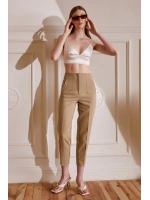 Skinny Kumaş Pantolon Vizon