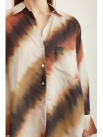 Desenli Cepli Gömlek Batik