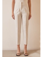 Skinny Kumaş Pantolon Beyaz