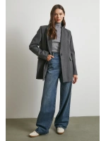 Yüksek Bel Beş Cepli Regular Fit Jean Lacivert