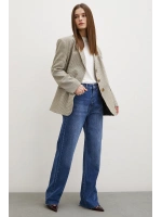 Ekose Blazer Ceket Kahve