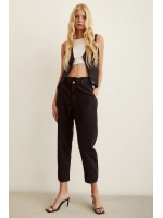 Beli Lastikli Mom Jean Siyah