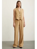 Geniş Paça Pantolon Camel
