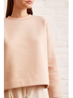 Bisiklet Yaka Oversize Sweatshirt Somon