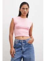 Sıfır Kol T-shirt Pembe