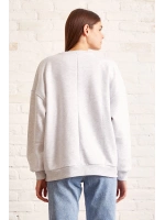Şardonlu Texas Sweatshirt Gri