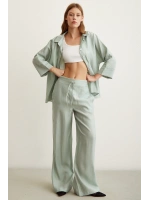 Beli Lastikli Pantolon Mint