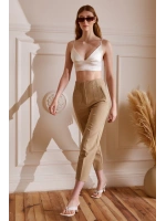 Skinny Kumaş Pantolon Vizon