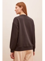 Bisiklet Yaka Sweatshirt Antirasit