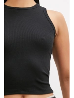 Bisiklet Yaka Top Siyah
