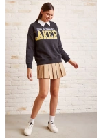Lakers Baskılı Sweatshirt Antirasit