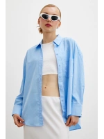 Regular Fit Poplin Gömlek Açık Mavi