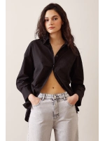 Basic Poplin Gömlek Siyah