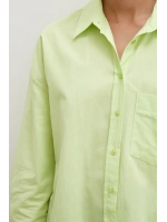 Regular Fit Poplin Gömlek Yeşil