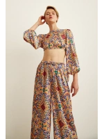 Sırt Dekolteli Crop Hardal